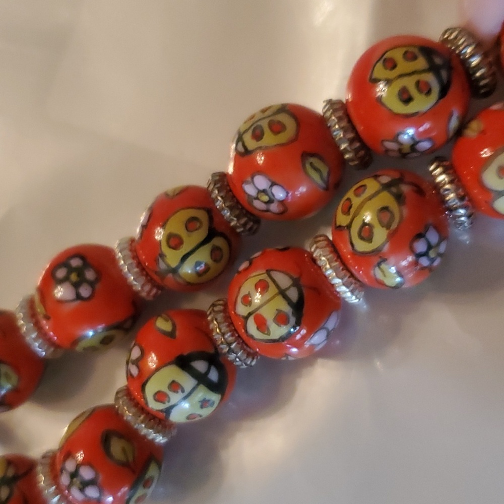 Porcelain Handpainted Beads